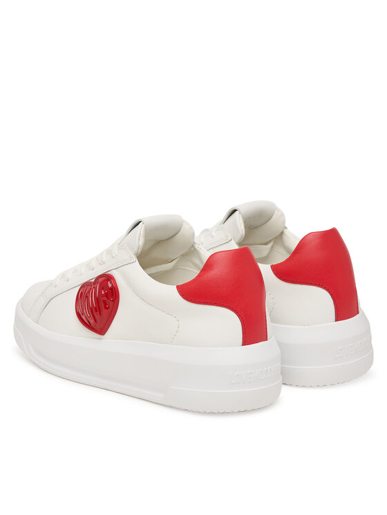LOVE MOSCHINO Sneakersy LOVE MOSCHINO JA15235G1PIAQ10A Bílá
