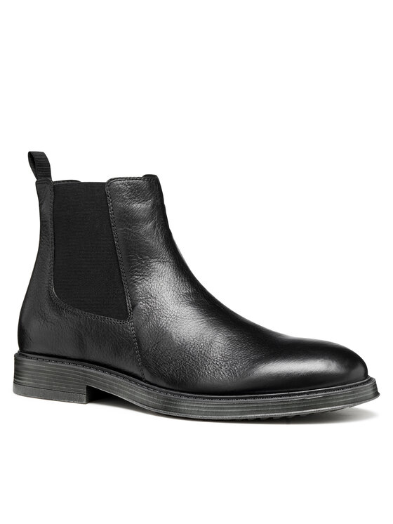 Geox Jātnieku stila puszābaki Geox U Henreys U56LWC 00046 C9999 Melns