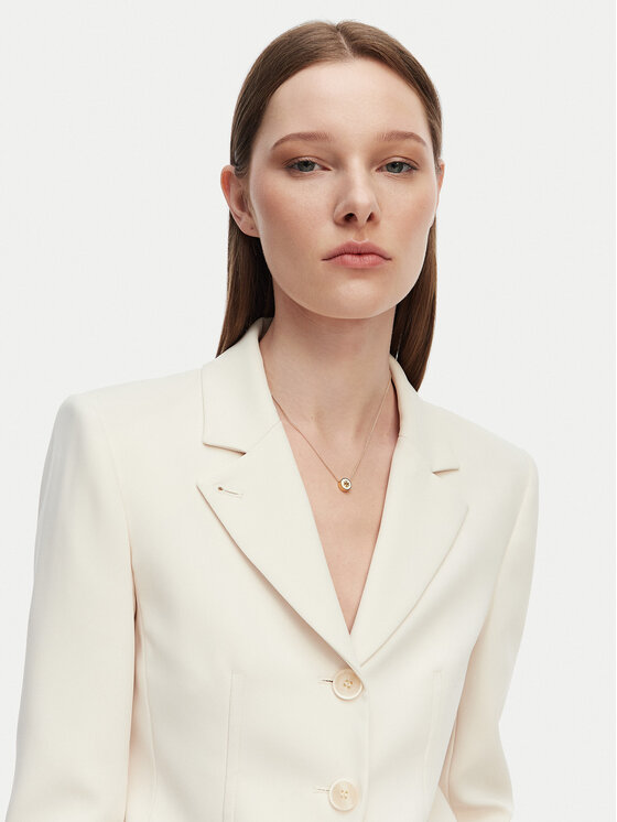 Tory Burch Намисто Tory Burch Kira Enamel Pendant 90549 Білий