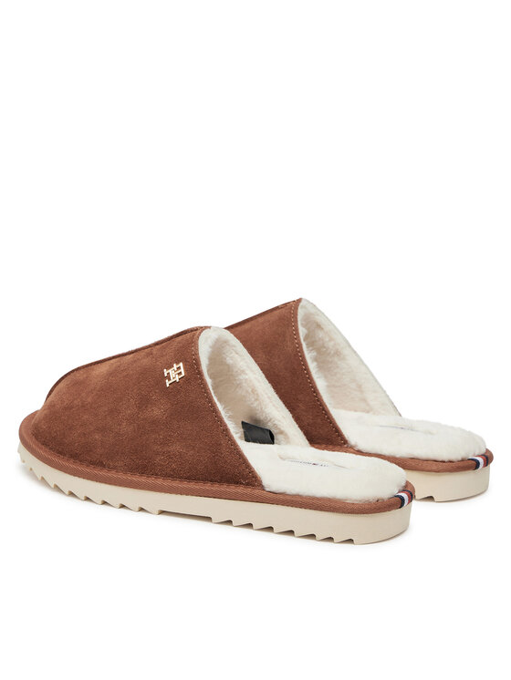 Tommy Hilfiger Pantofole Tommy Hilfiger FW0FW08396 Marrone
