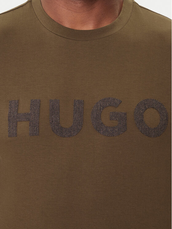 HUGO HUGO Majica Dulivio 50542737 Khaki Regular Fit