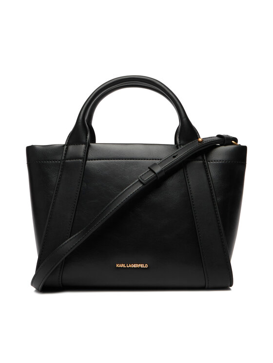 KARL LAGERFELD Ročna torba KARL LAGERFELD B1W30262 Črna