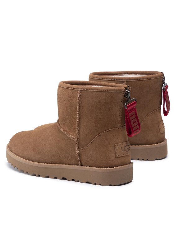 Ugg Снігоходи Ugg W Classic Mini Logo Zip 1122671 Коричневий