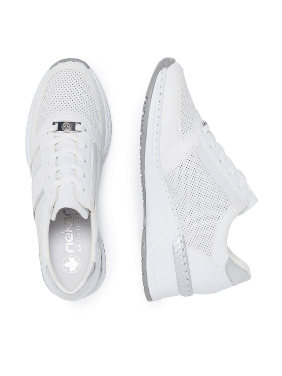 Rieker Sneakersy Rieker N4315-80 Biały