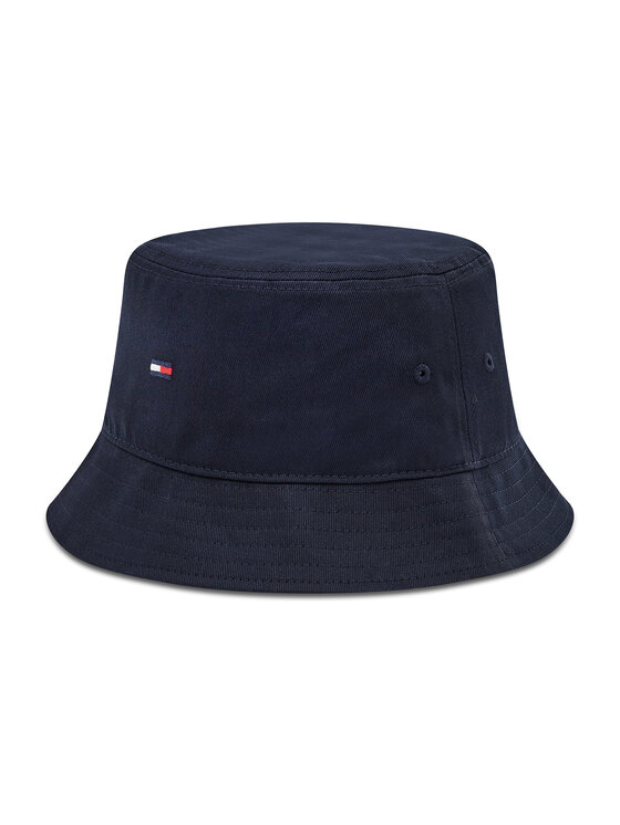 Tommy Hilfiger Platmale Tommy Hilfiger Flag Bucket Hat AM0AM07344 Tumši zils