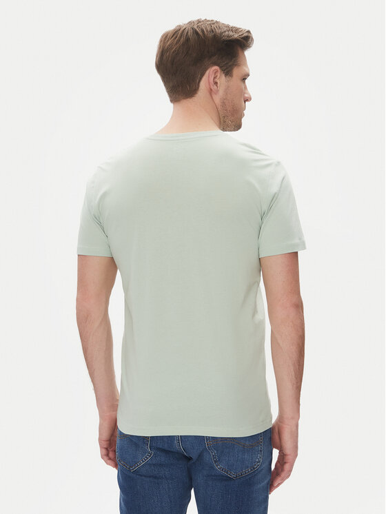 Lee Lee T-shirt Patch 112364540 Zelena Regular Fit