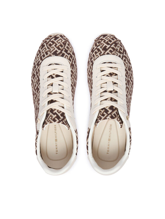 Tommy Hilfiger Snīkeri Tommy Hilfiger Bella Monogram Sneaker FW0FW09523 Brūns