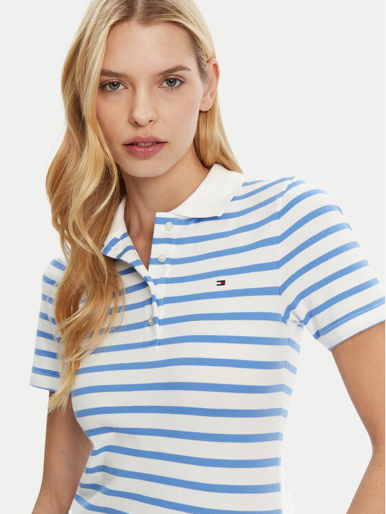 Tommy Hilfiger Tommy Hilfiger Polo 1985 WW0WW43225 Celeste Slim Fit