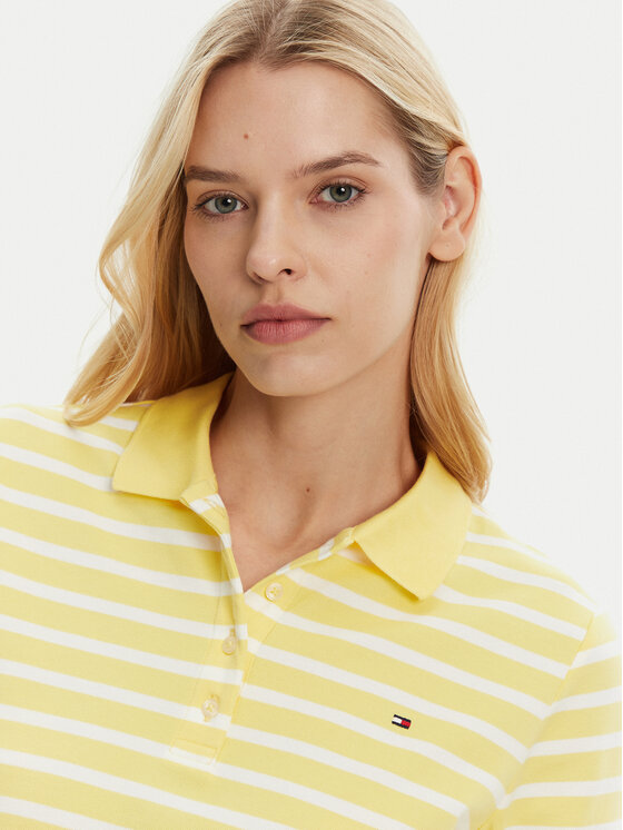 Tommy Hilfiger Tommy Hilfiger Polo marškinėliai 1985 WW0WW43224 Geltona Regular Fit