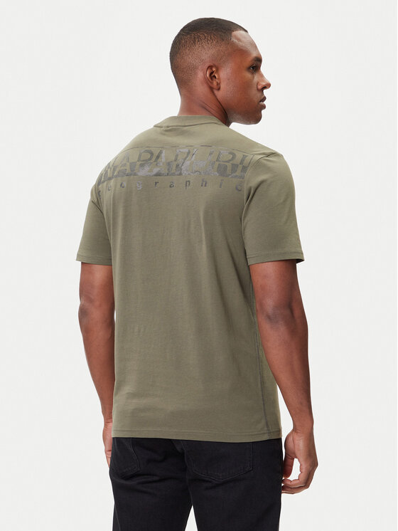 Napapijri Napapijri Camiseta S-Fanes NP0A88SE Verde Regular Fit