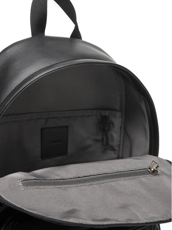 Calvin Klein Mugursoma Calvin Klein Emblem Emboss Round Backpack LV04D3202G Melns