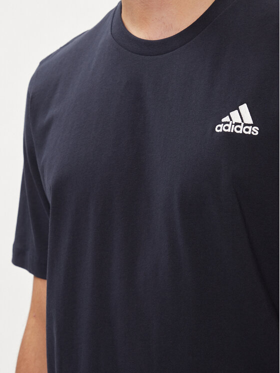 adidas adidas Футболка Essentials Single Jersey Embroidered Small Logo T-Shirt HY3404 Голубий Regular Fit