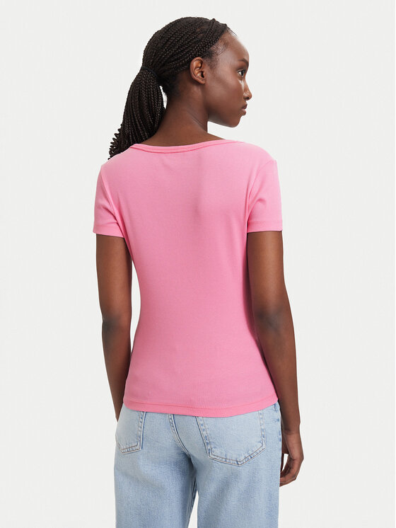 Tommy Jeans Tommy Jeans Camiseta Essential DW0DW17385 Rosa claro Slim Fit