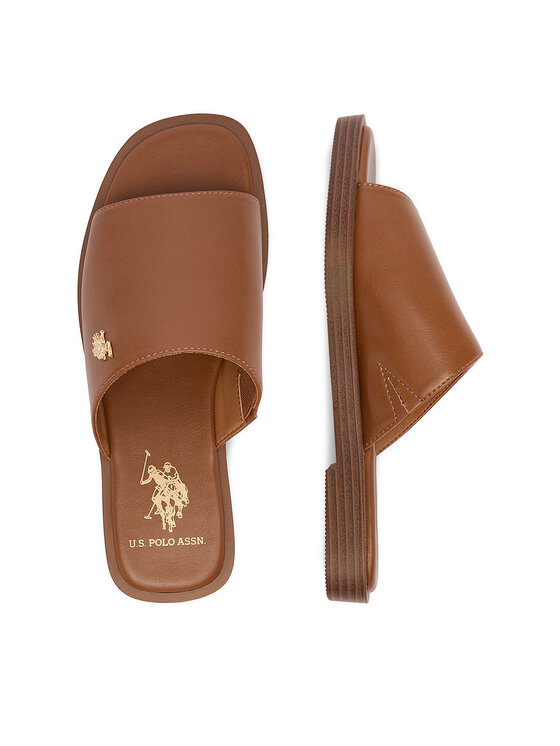 U.S. Polo Assn. Шльопанці U.S. Polo Assn. EO-MARINA003W/6Y1 Коричневий
