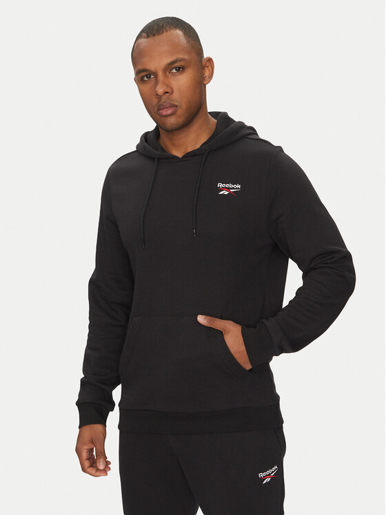 Reebok Reebok Pulóver Identhlty Small Logo 100221784 Fekete Regular Fit
