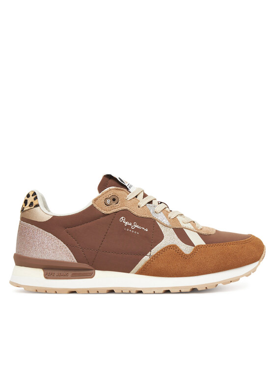 Pepe Jeans Sportcipők Pepe Jeans Brit Glitter W PLS400005 Barna