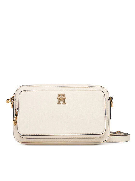 Tommy Hilfiger Geantă Tommy Hilfiger Th Icon Camera Bag AW0AW18120 Écru