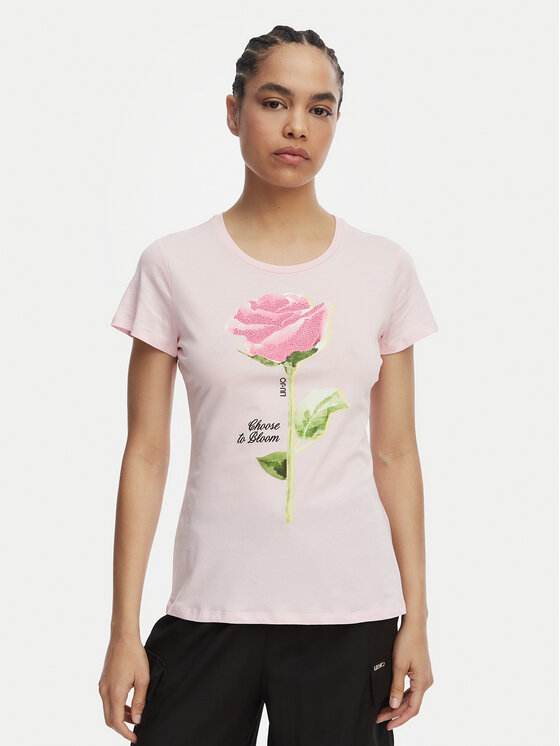 Liu Jo Liu Jo Camiseta WA6477 JS923 Rosa Regular Fit