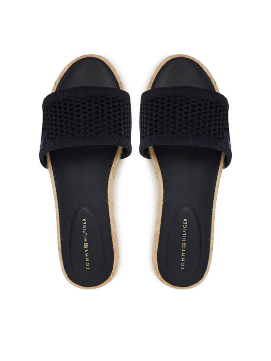Tommy Hilfiger Alpargatas Tommy Hilfiger Knit Mesh Espadrille Flat Sandal FW0FW08744 Azul marino