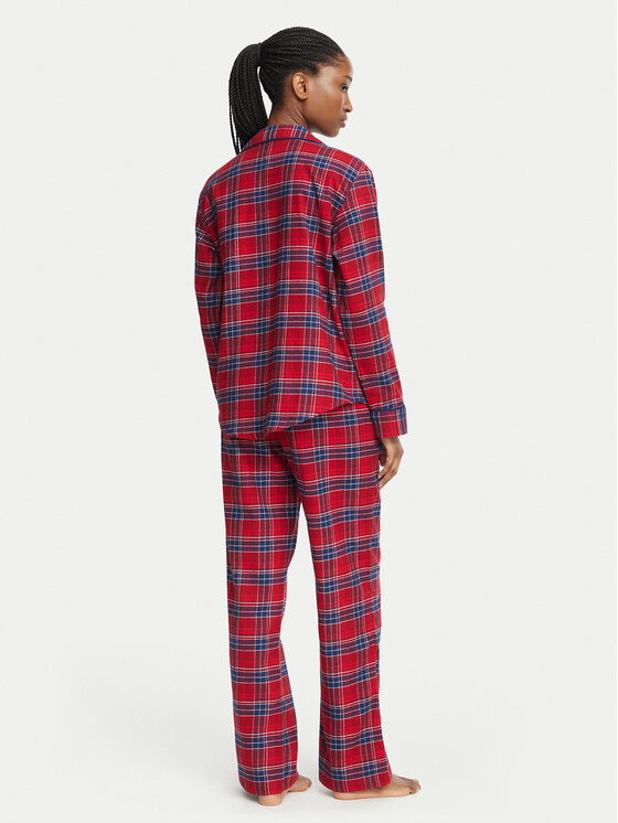 Tommy Hilfiger Tommy Hilfiger Pijama UW0UW06708 Rojo Relaxed Fit