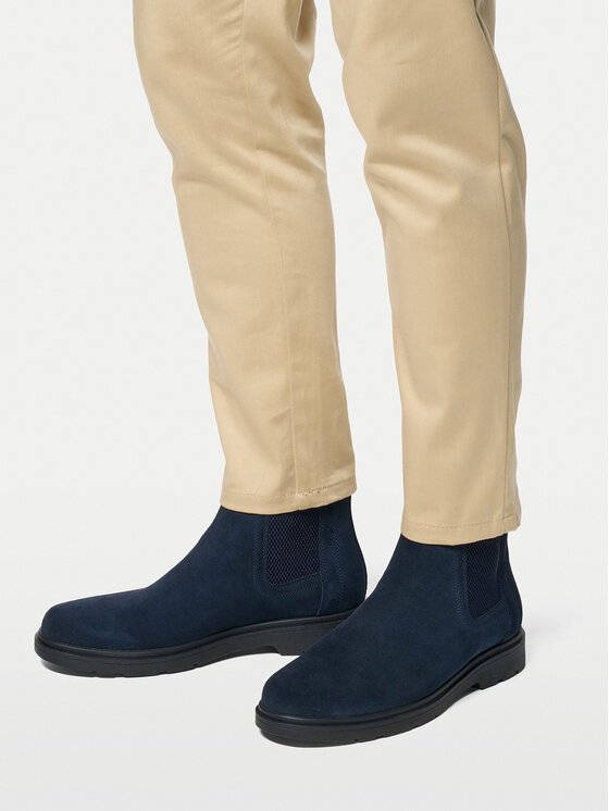 Geox Kotníková obuv s elastickým prvkem Geox U Spherica Ec1 U36D1C 00022 C4002 Tmavomodrá