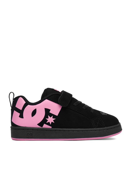 DC Shoes Снікерcи DC Shoes EO-COURT GRAFFIK ELASTIC TODDLER DC02547003 Чорний