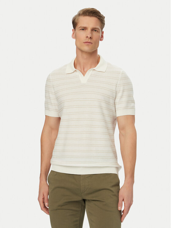 BOSS BOSS Polo H-Narciso 50560483 Blanco Regular Fit