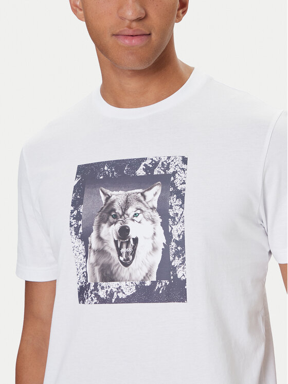 BOSS BOSS Camiseta Lupo 50554615 Beis Regular Fit