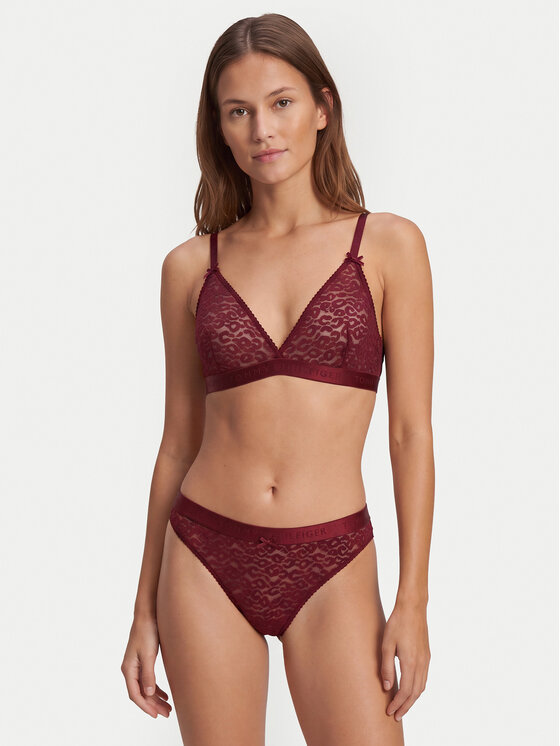 Tommy Hilfiger Tommy Hilfiger Braguitas clásicas UW0UW06655 Rojo oscuro