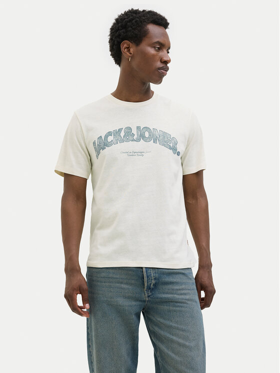 Jack & Jones Jack & Jones Футболка Almeria 12276962 Бежевий Regular Fit