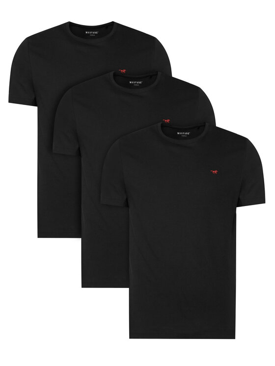 Mustang Mustang Conjunto de camisetas 1017076 Negro Regular Fit