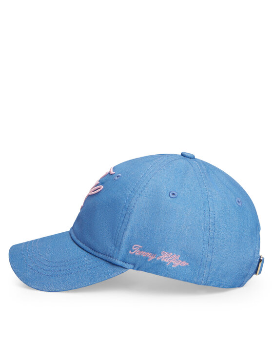 Tommy Hilfiger Kšiltovka Tommy Hilfiger Logo Embroidery Baseball Cap AW0AW18338 Modrá