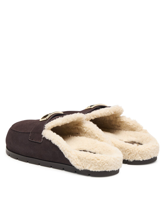 Armani Exchange Šlepetės Armani Exchange XW003096 AF27450 M6444 Tamsiai ruda