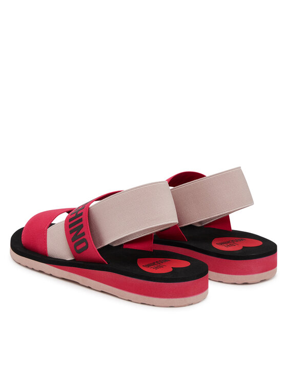 LOVE MOSCHINO Sandały LOVE MOSCHINO JA16033G0MJN460C Różowy