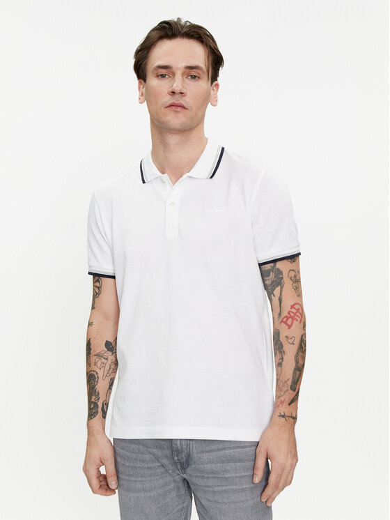 Geox Geox Polo M4510Q T2649 F1492 Bianco Regular Fit