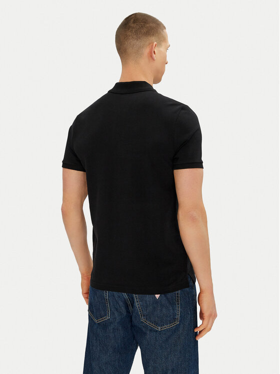 Moose Knuckles Moose Knuckles Polo majica Everett M34MT712 Črna Slim Fit