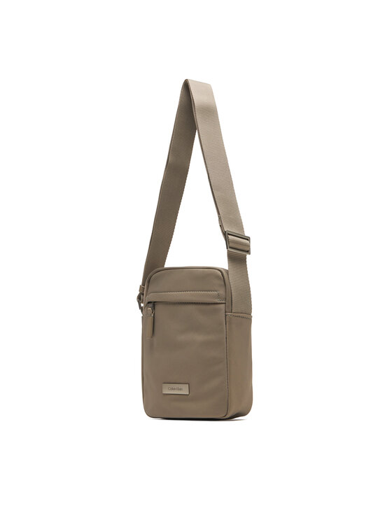 Calvin Klein Torbica za okrog pasu Calvin Klein Sleek Reporter LV04D3180G Bež