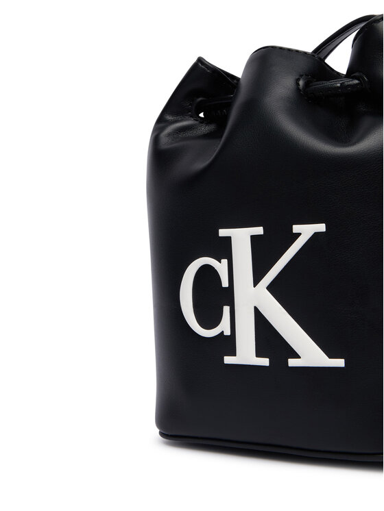 Calvin Klein Kabelka Calvin Klein Bold Ck Mini Bucket Crossbody LV04F3870G Čierna