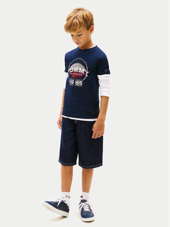 Tommy Hilfiger Tommy Hilfiger Camiseta KB0KB10277 Azul marino Regular Fit