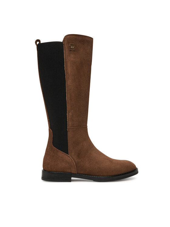 Tommy Hilfiger Kozačky Tommy Hilfiger T4A6-34034-1429 Hnědá