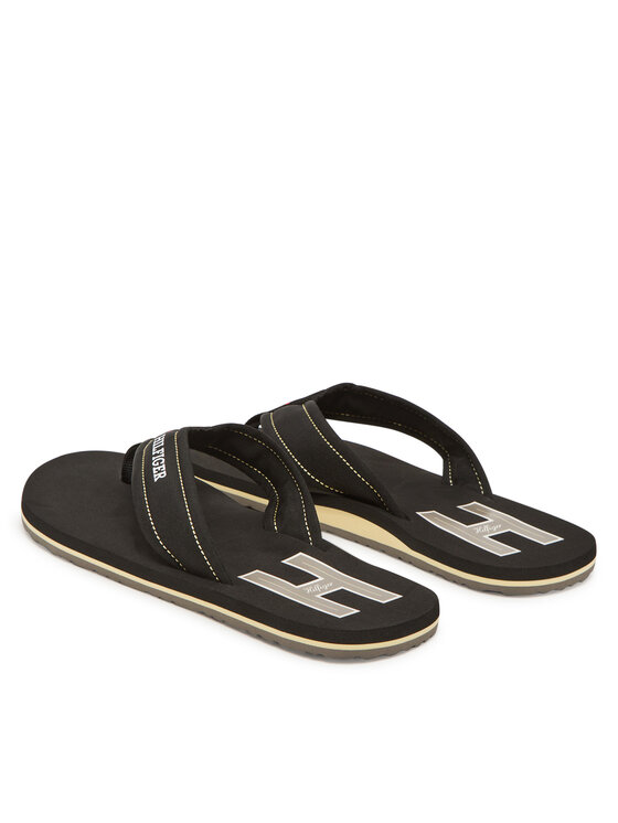 Tommy Hilfiger Flip flop Tommy Hilfiger Hilfiger H Padded Beach Sandal FM0FM05536 Negru