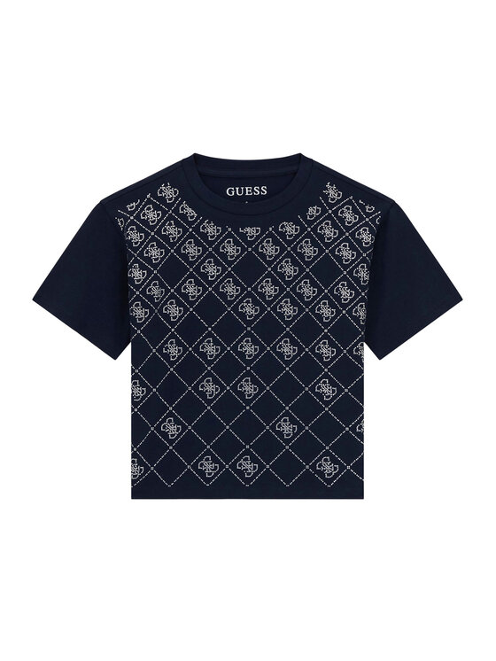 Guess Guess T-shirt J6GI05 K6YW4 Blu scuro Boxy Fit