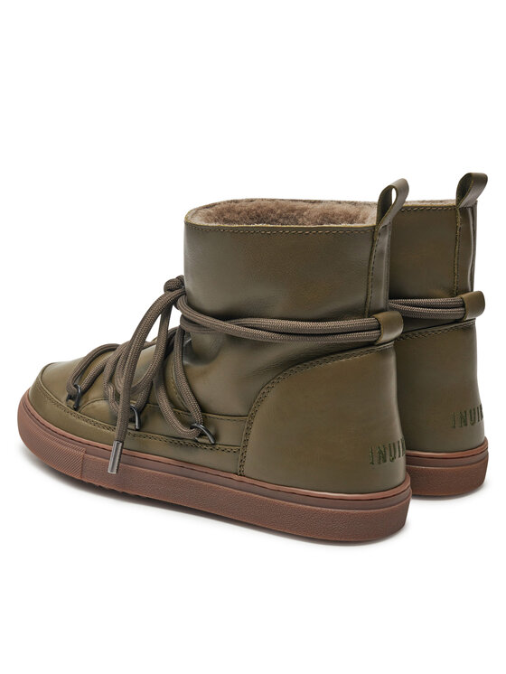 Inuikii Śniegowce Inuikii Full Leather 55102-087 Zielony