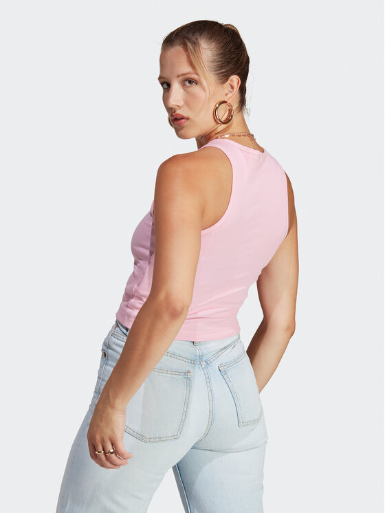 adidas adidas Bluza Adicolor Essentials Rib Tank Top IB9108 Roza Slim Fit