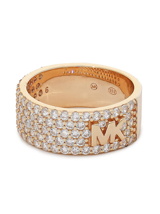 Michael Kors Gredzens Michael Kors Pave Ring MKC1555AN791 Rozā