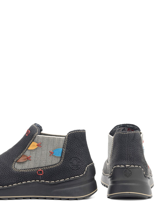 Rieker Nizki čevlji Rieker 51592-00 Črna