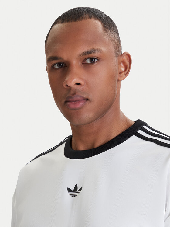 adidas adidas Футболка adicolor Jacquard KD5829 Білий Loose Fit