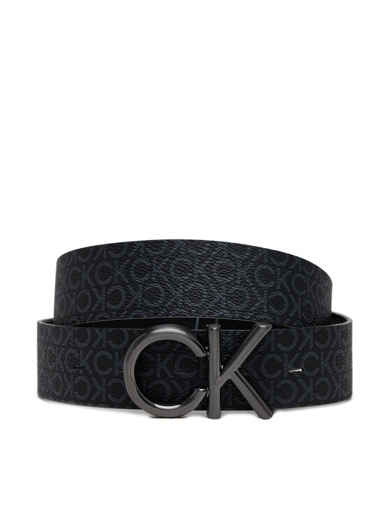 Calvin Klein Мъжки колан Calvin Klein Adj/Rev Ck Metal Bombe Mono 35Mm K50K512829 Черен