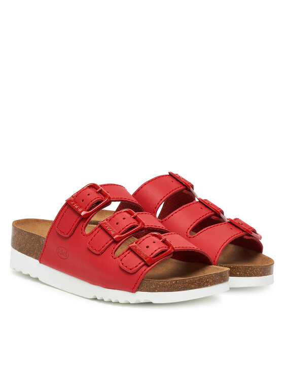 Scholl Παντόφλες Scholl Rio Wedge Ad MF32151 Κόκκινο