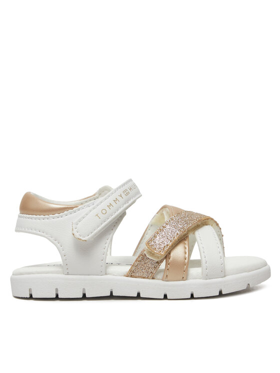 Tommy Hilfiger Sandały Tommy Hilfiger Velcro Sandal T1A2-33770-0273 M Biały